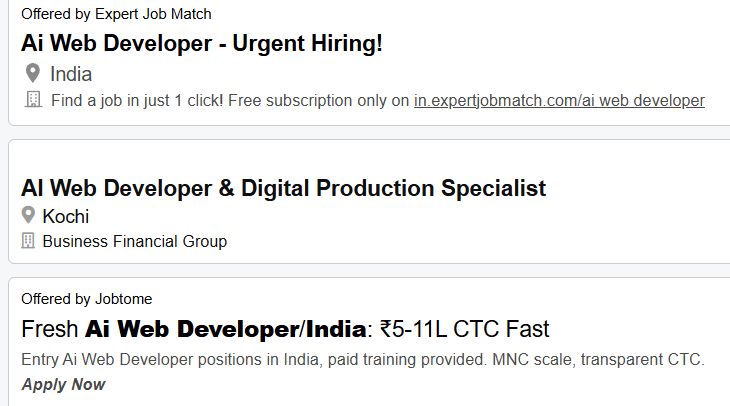 AI-Powered Web Development internship jobs in Jeddah