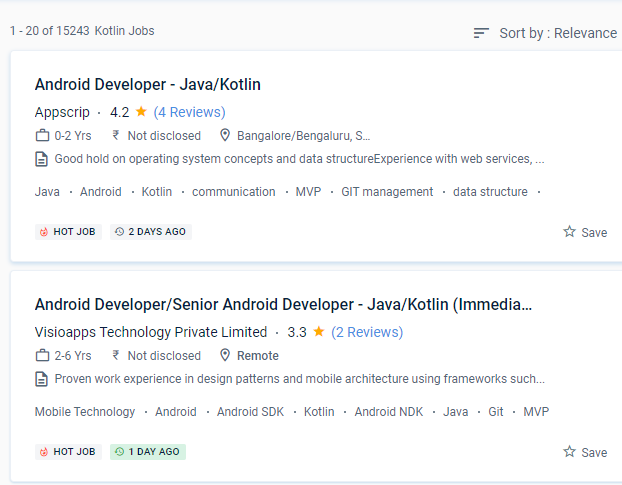 Android internship jobs in Riyadh