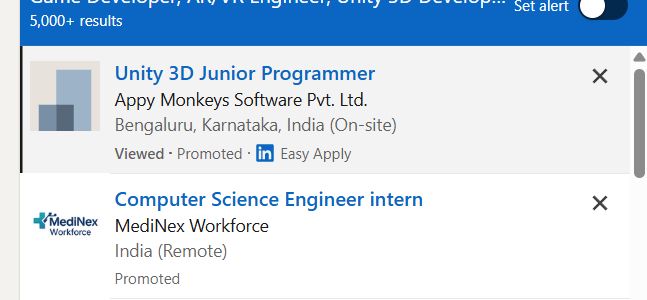 AR/VR Development (Unity) internship jobs in Mecca