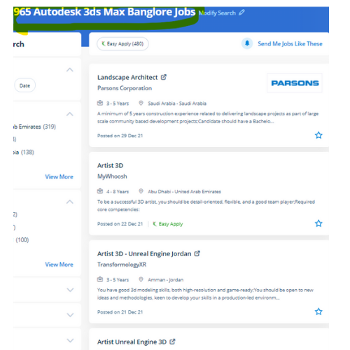 Autodesk 3Ds Max internship jobs in Al Khobar