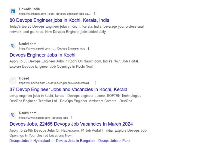 DevOps internship jobs in Mecca