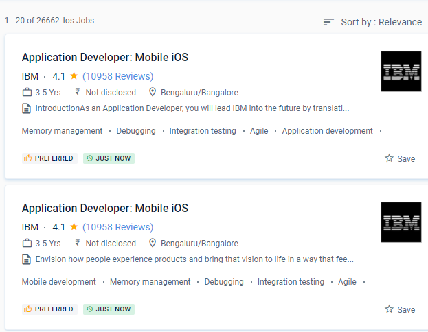 iOS internship jobs in Mecca
