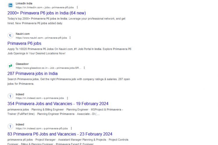 Primavera internship jobs in Mecca