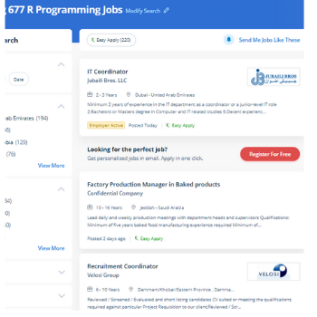 R Programming internship jobs in Al Khobar