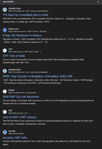 SAP ERP internship jobs in Jeddah